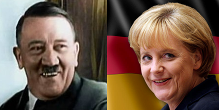 Hitler and Merkel