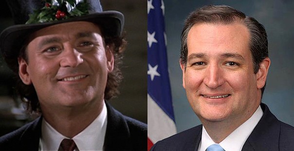 Bill Murray and Ted Cruz