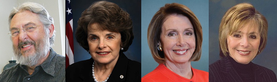 Leon Kos, Dianne Feinstein, Nancy Pelosi, Barbara Boxer