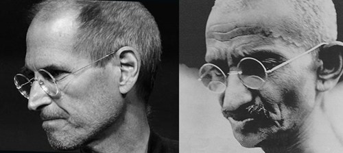 Steve Jobs Totally Looks Like Gandhi